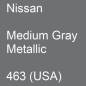 Preview: Nissan, Medium Gray Metallic, 463 (USA).